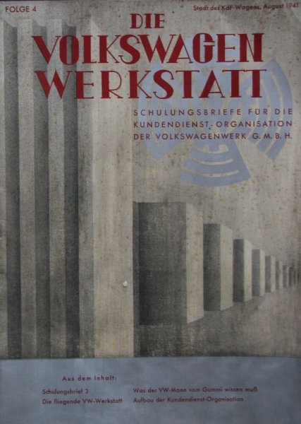 Volkswagen "Die Volkswagen Werkstatt" 1941 VW KdF Factorymagazine (6412)